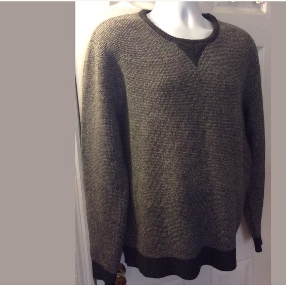 Men’s J.CREW 100% Wool Sweatshirt Sweater Crewneck Gray Pullover Knit Classic - Picture 9 of 10
